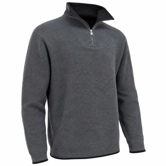 Pull camionneur carmel gris 70% acrylique 30% laine