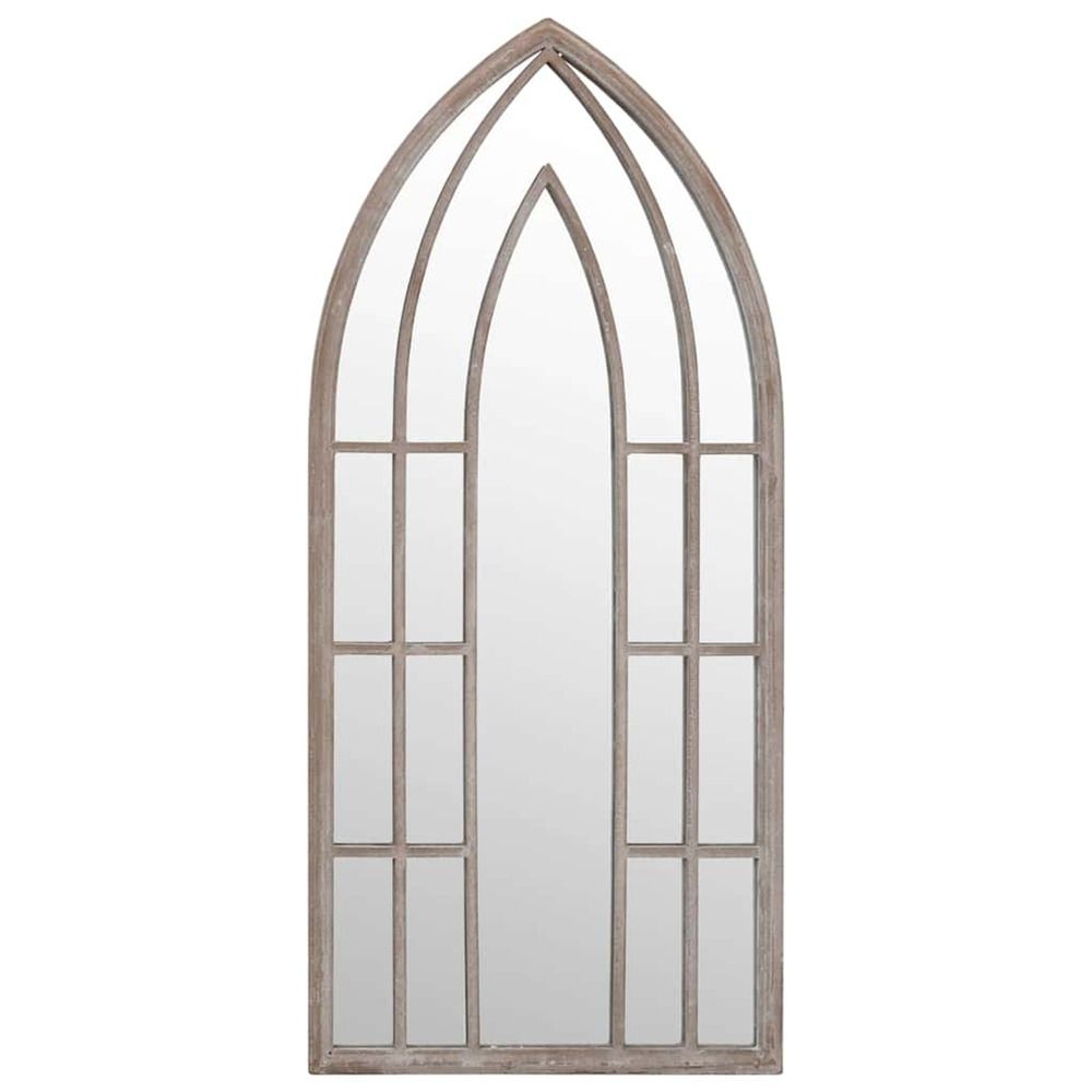 Miroir de jardin sable 70x30 cm fer pour utilisation extérieure