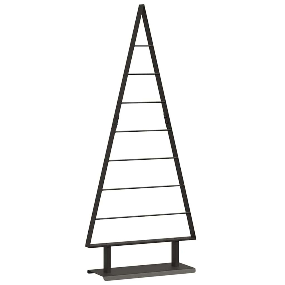 Arbre de noël en métal avec support noir 125 cm acier