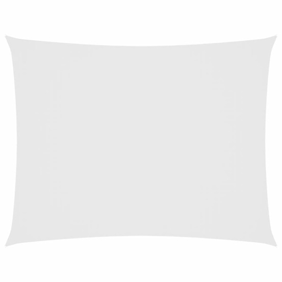 Voile de parasol tissu oxford rectangulaire 3x4 m blanc