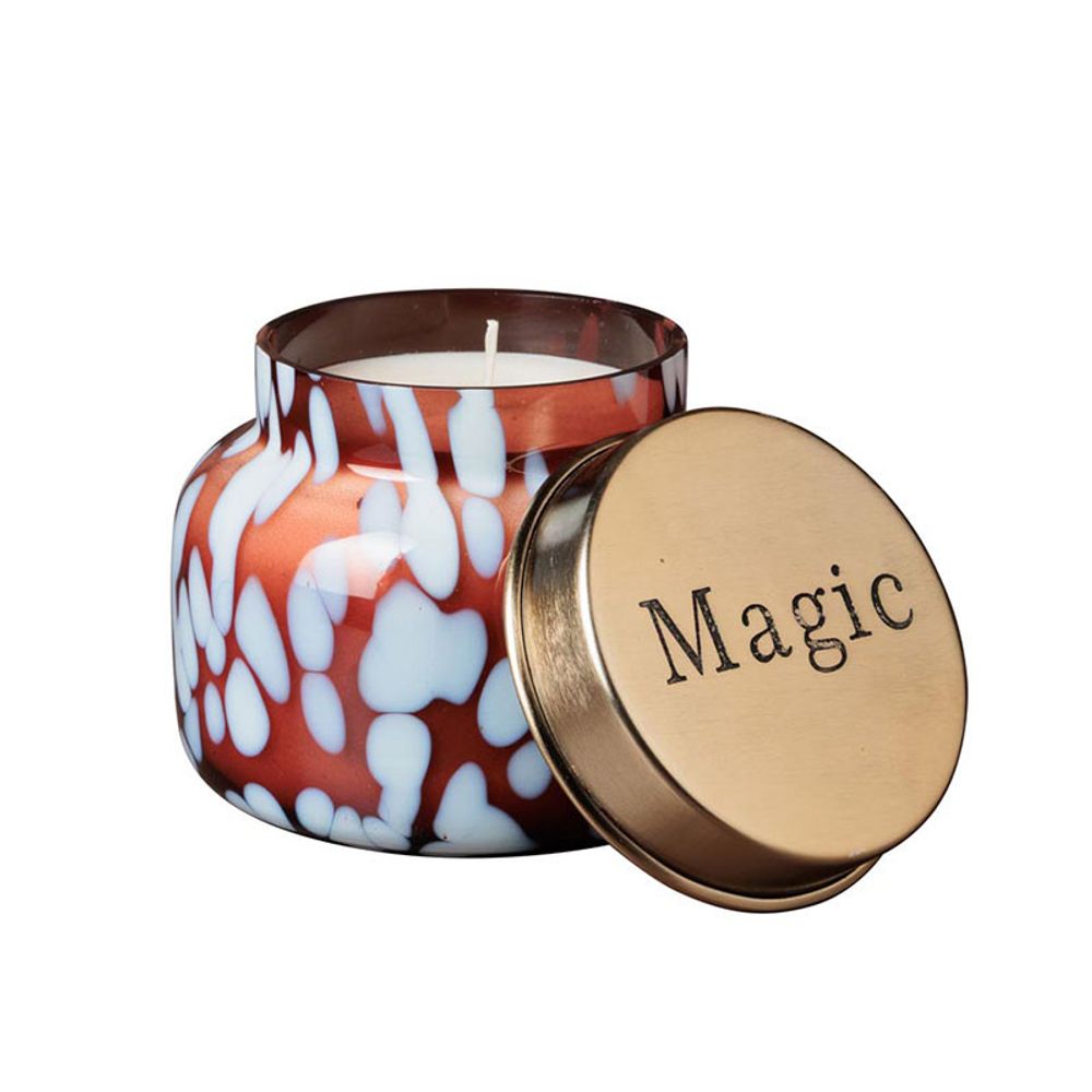 Bougie couvercle magic verre 9x12cm