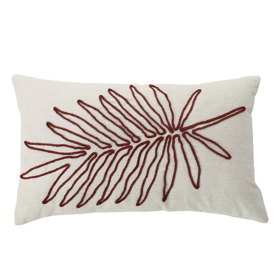 Coussin déco brodé