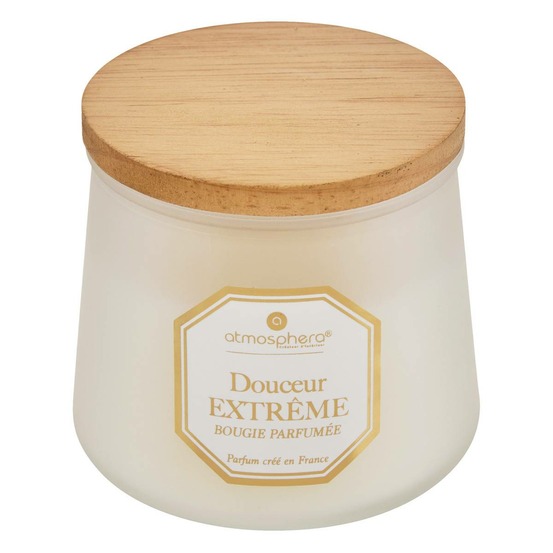 Bougie parfumée elisa vanille - cardamome - poudre de cacao transparent 200g