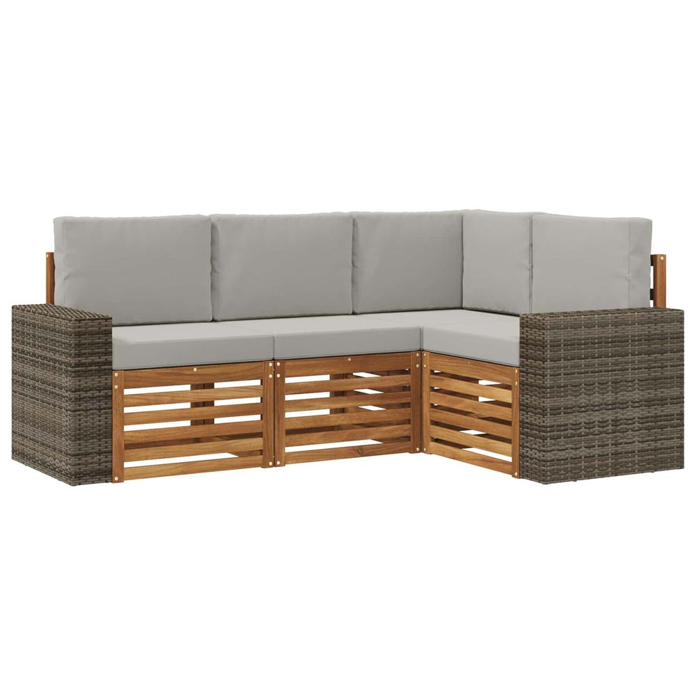 Ensemble de canapés d'extérieur 4 pc polyester