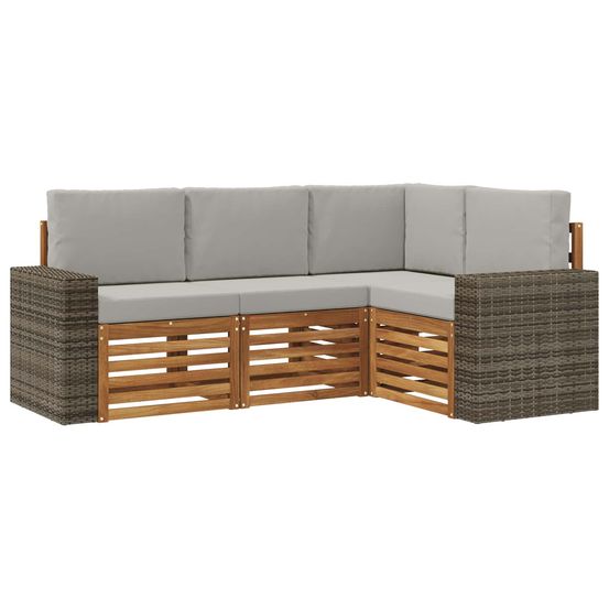 Ensemble de canapés d'extérieur 4 pc polyester