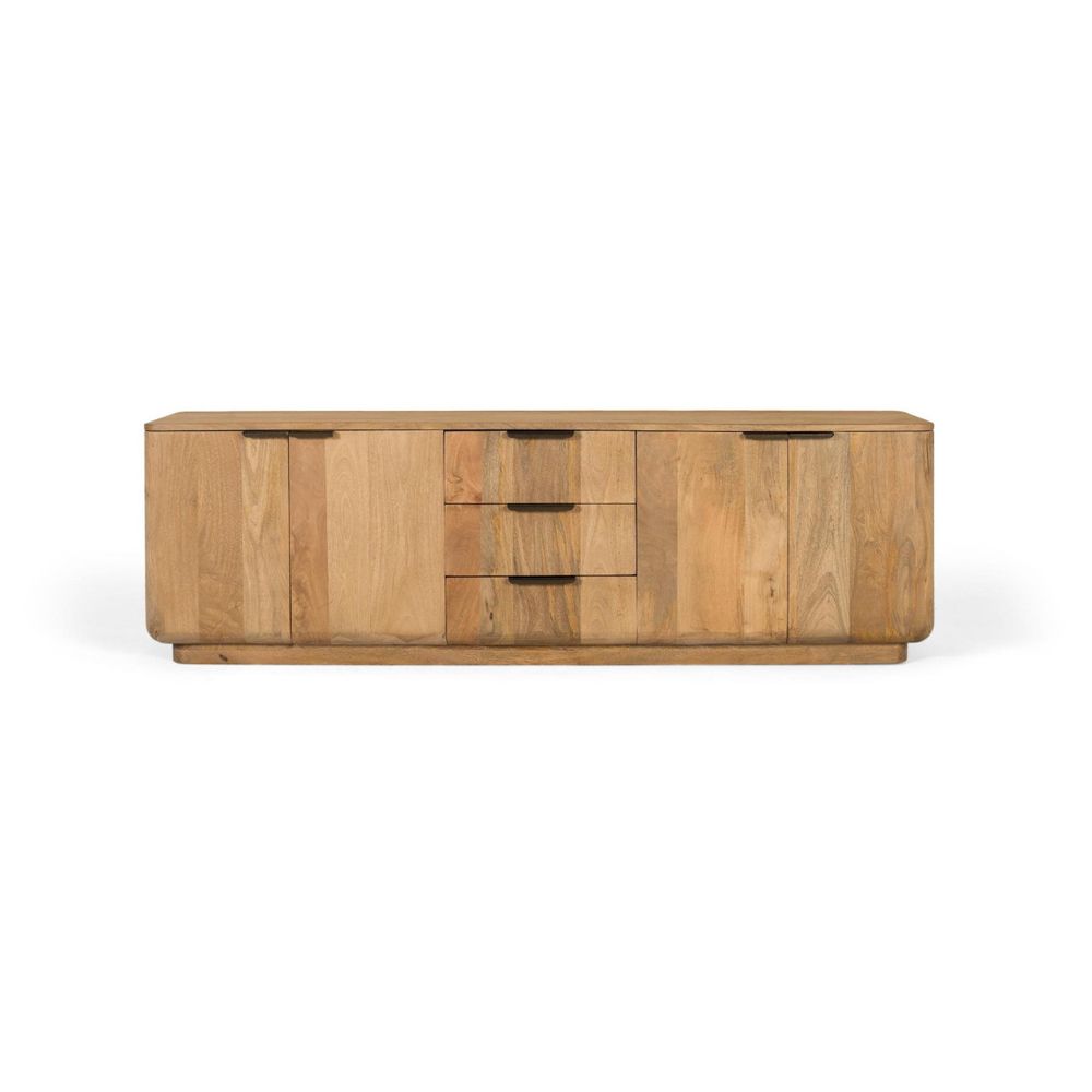 Meuble tv bois naturel - adrielle décoration d'autrefois
