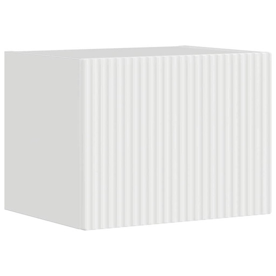 Meuble tv mural montage mural blanc brillant 60 x 31 x 29.5 cm