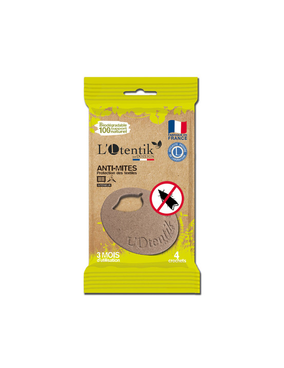 Anti-mites textile sachet de 4 crochets tp19 - otentik