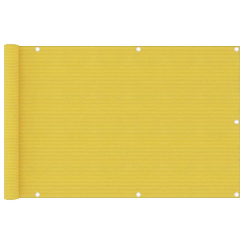 Écran de balcon jaune 90x400 cm pehd
