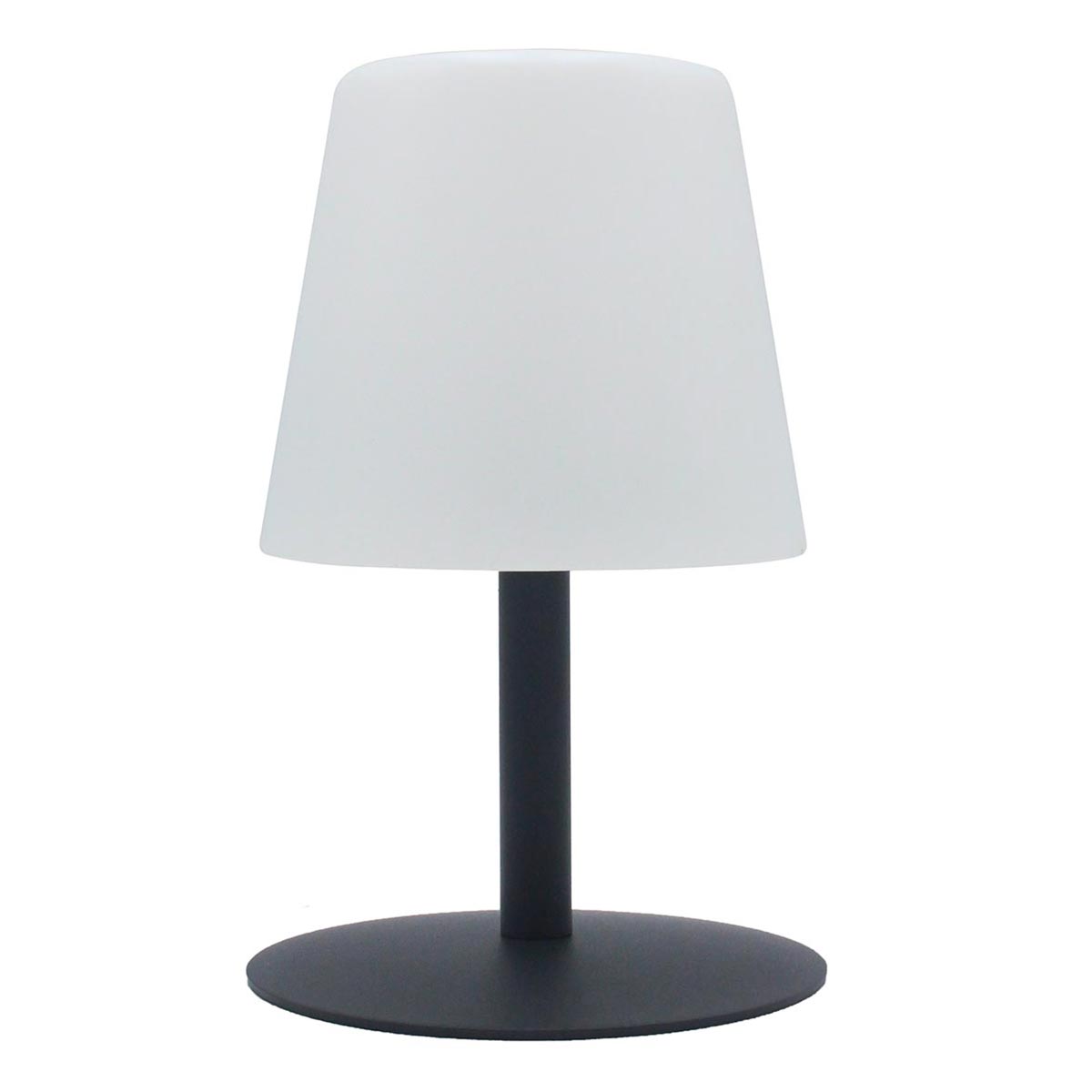 Lampe de table sans fil led standy mini gris acier h25cm