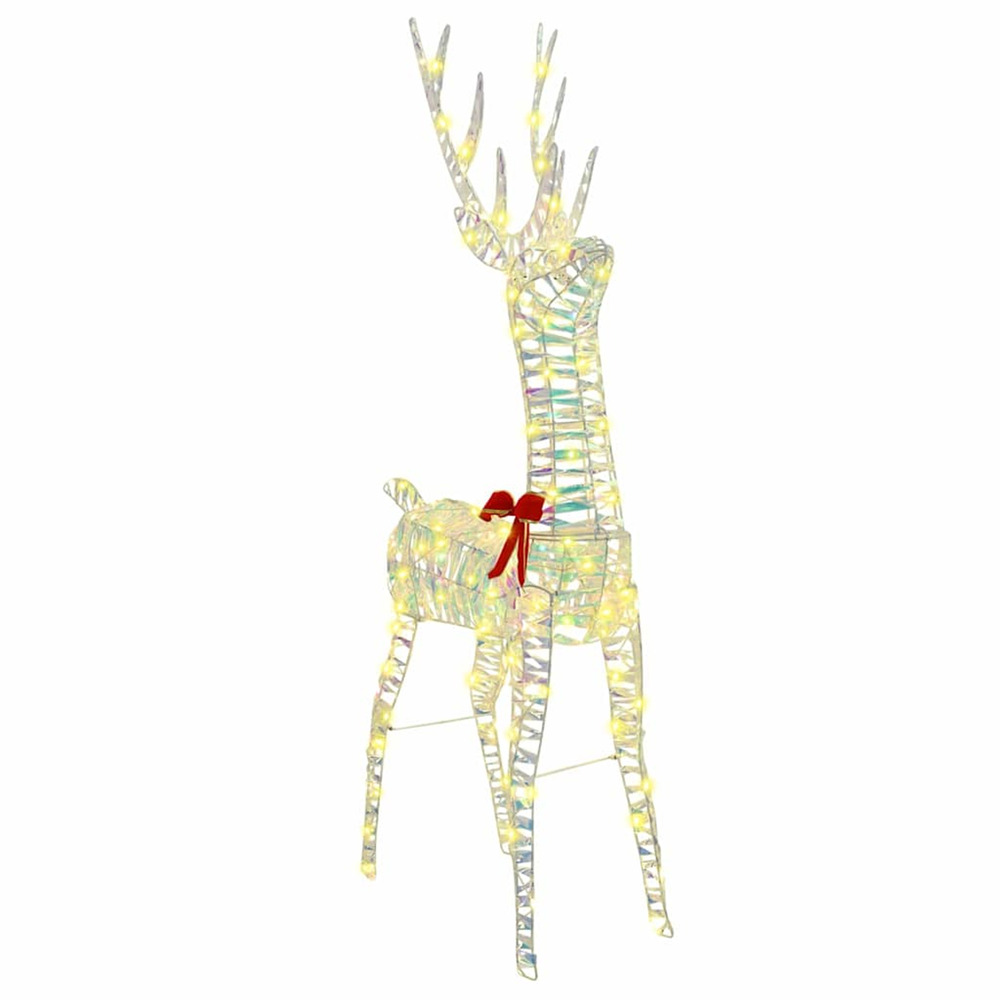 Renne 3d avec 140 led blanc chaud 128 cm pet