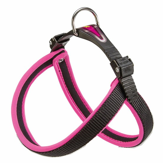 Ferplast harnais ergonomique pour chiens agila fluo 2, ajustement parfait, fermeture pratique avec lacet, rembourrage souple, a=b