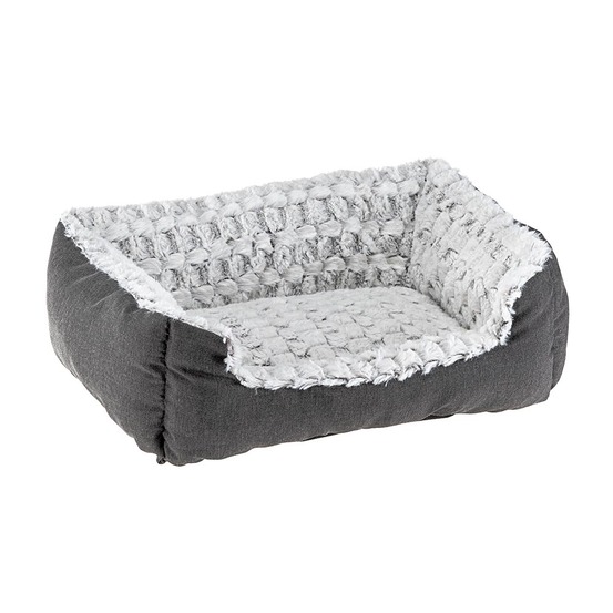 Ferplast panier chien coussin chien petite taille panier chat coussin chat doux et confortable 91 x 72 x h 19 cm. Gris