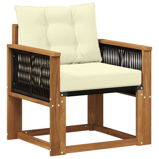 Sofa de milieu extérieur bois d'acacia massif naturel