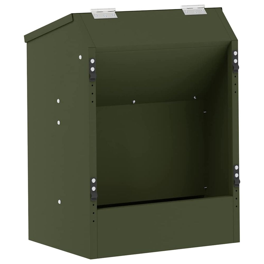 Distributeur pour lapins vert olive 33,5 x 25,5 x 45,5 cm 3 kg
