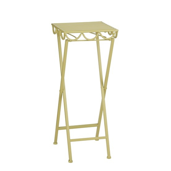 Mica decorations rosalie table pour plantes d’extérieur – support pour plantes d’intérieur 68 x 28 cm – pliable – fer – vert clair