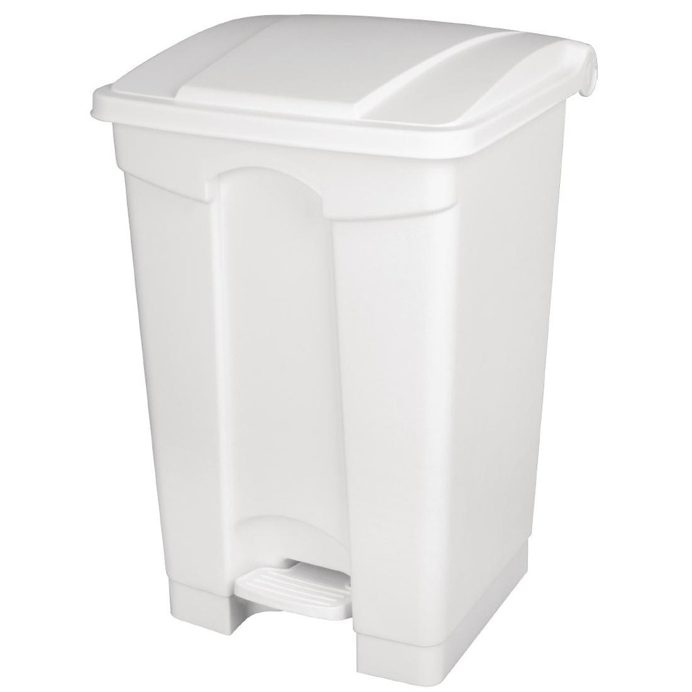 Poubelle de cuisine à pédale blanche 45 litres - jantex