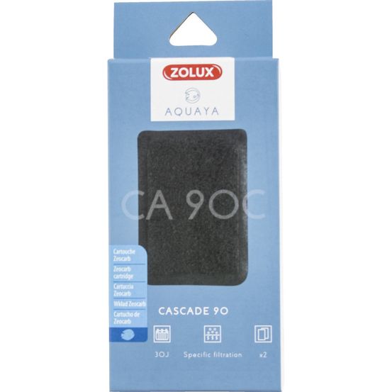 Filtre pour pompe cascade 90, filtre ca 90 c cartouche zeocarb x 2 pour aqu