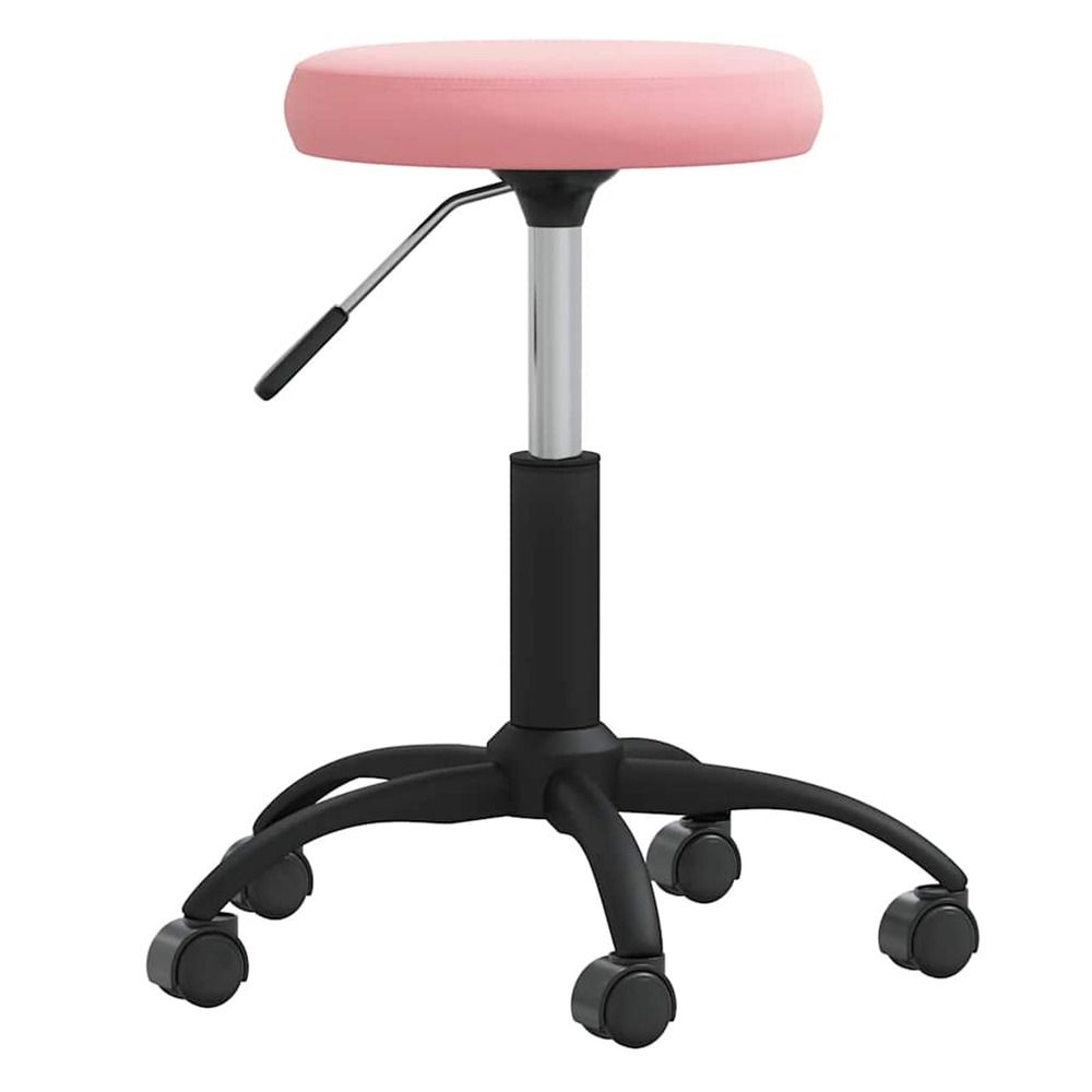 Chaise de salle à manger rose velours