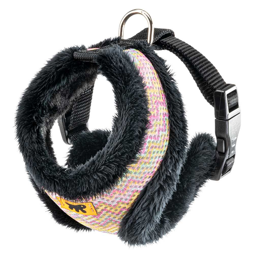 Harnais pour chiens chats nikita fur xs, respirant, fourrure ecologique douce, sangle ajustable, multicouleur