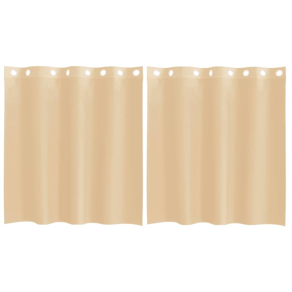 Rideaux en voile avec œillets 2 pcs sable