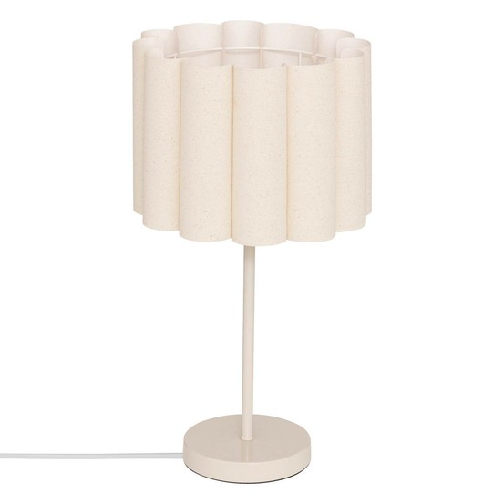 Lampe à poser champignon secteur rona beige h49cm