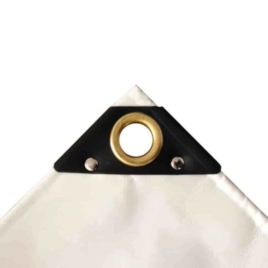 Blanc 650 g/m² pvc 6 x 12m (72m²) bâche