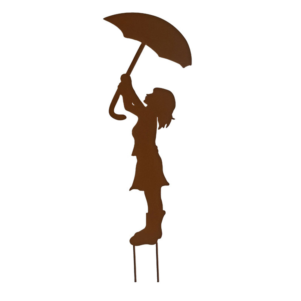 Silhouette enfant parapluie 26x1x81cm
