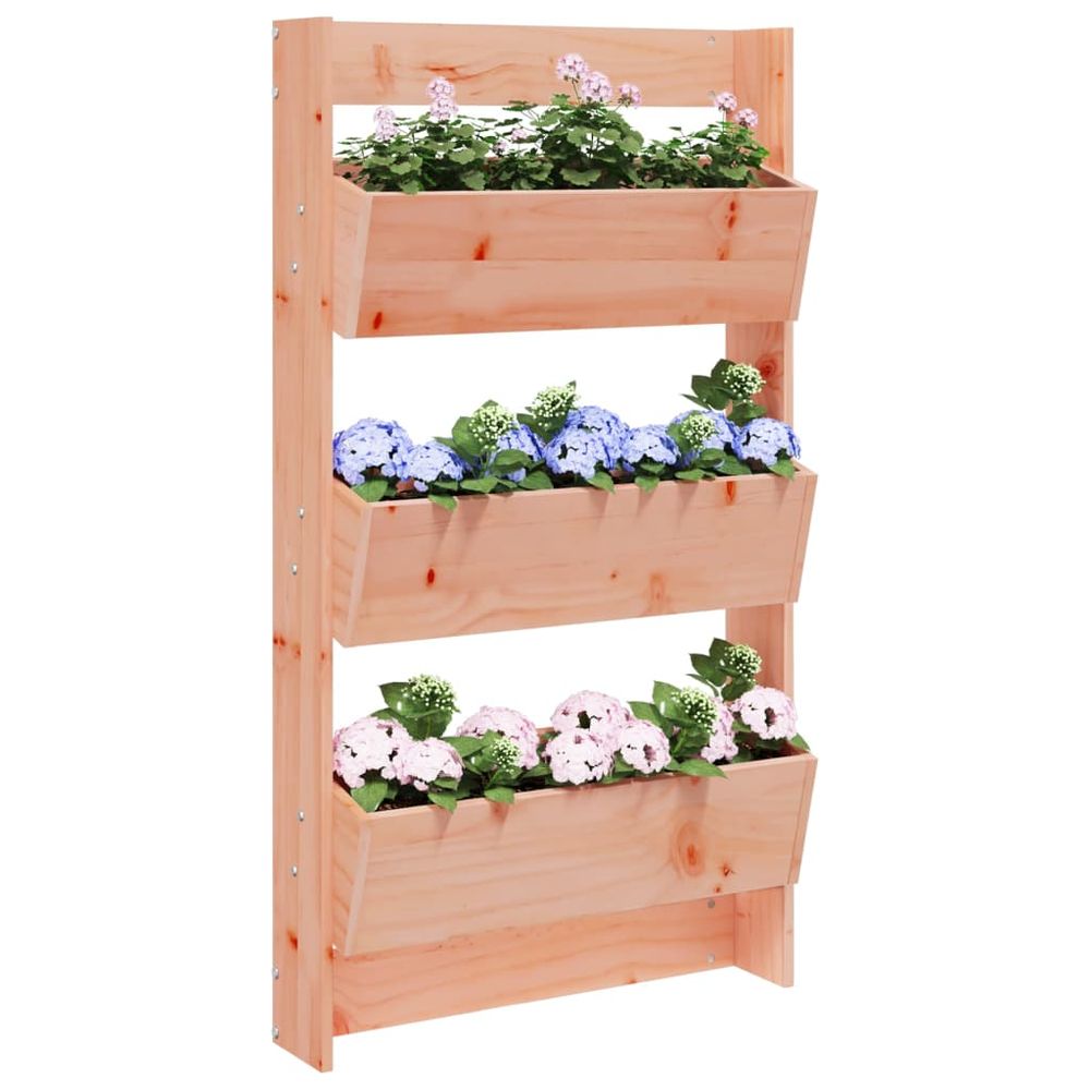 Jardinière murale 3 niveaux bois douglas massif 60cm