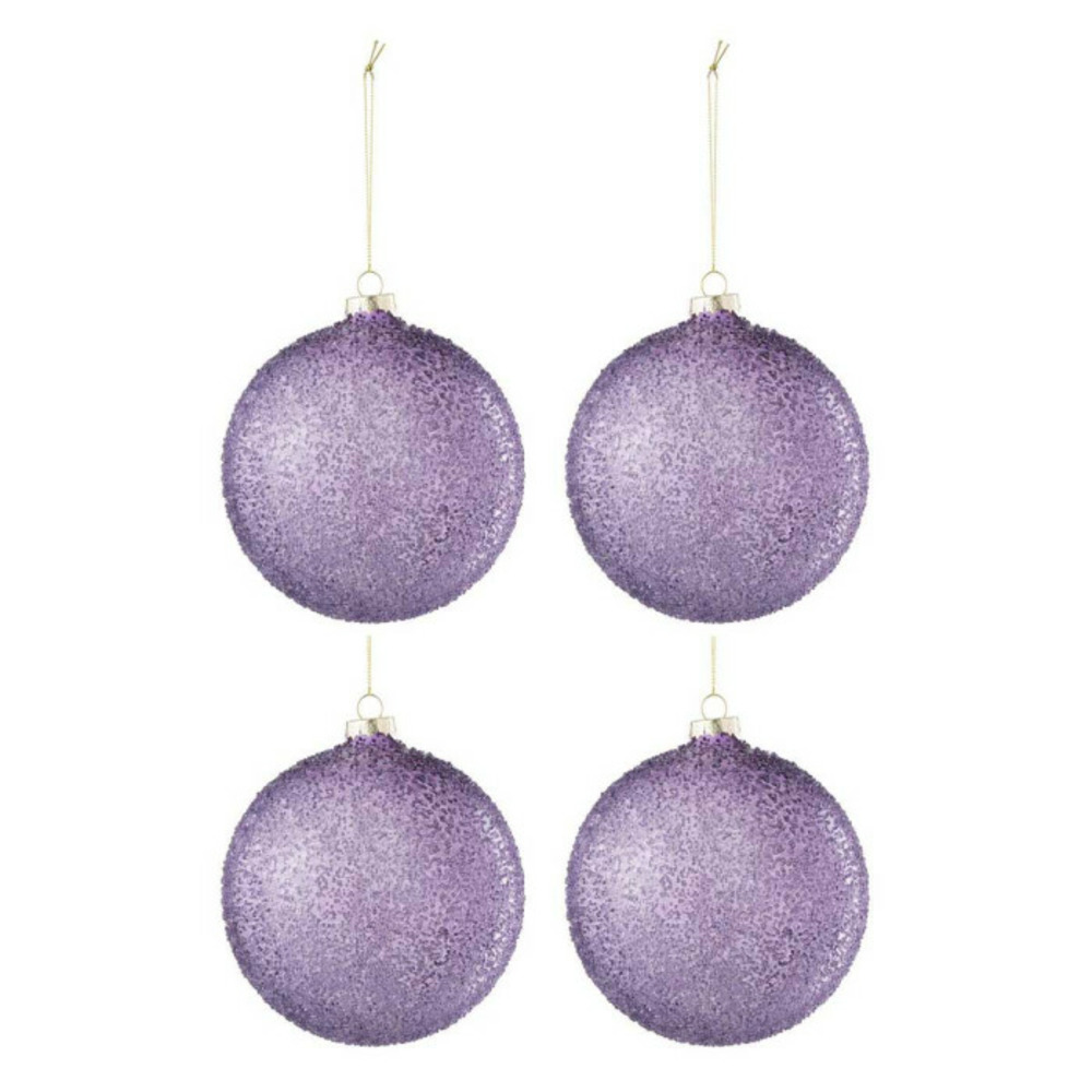 Lot de 4 boules de noël 