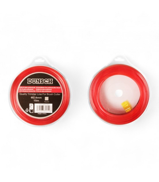 Fil carré pour débroussailleuse 2,4mm 15m - dunsch 7311240015sq