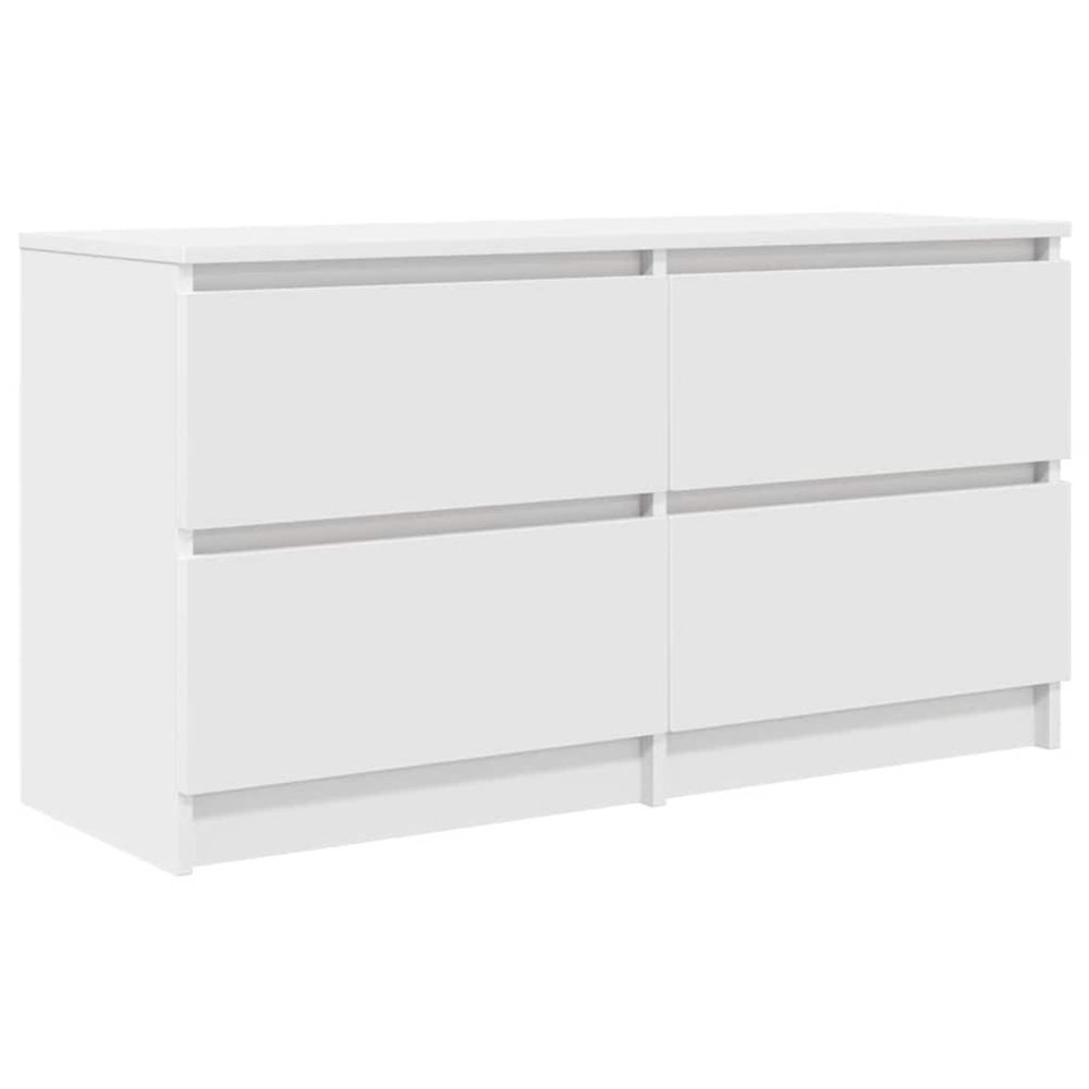 Meuble tv blanc 100x35x54 cm bois d'ingénierie