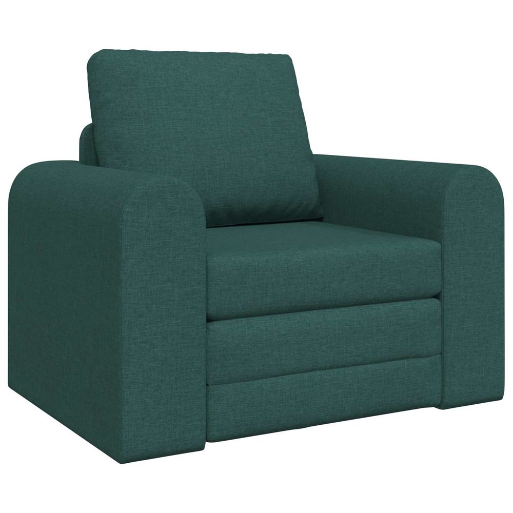 Canapé-lit vert foncé 98 x 71 x 83 cm tissu
