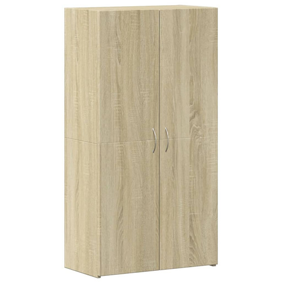 Armoire de classement chêne sonoma 60x32x115 cm bois ingénierie