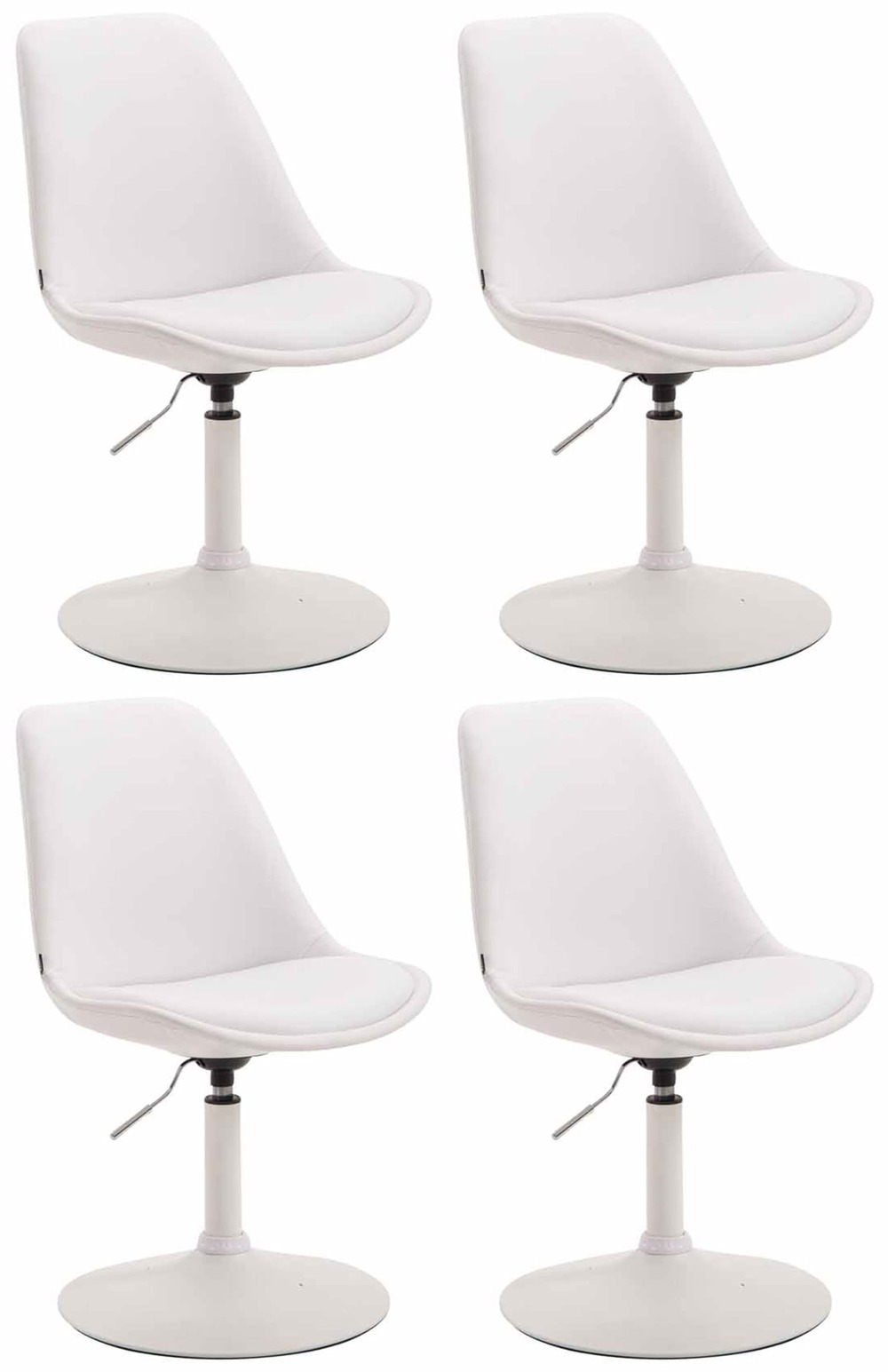 Lot de 4 chaises de salle à manger maverick w en simili cuir