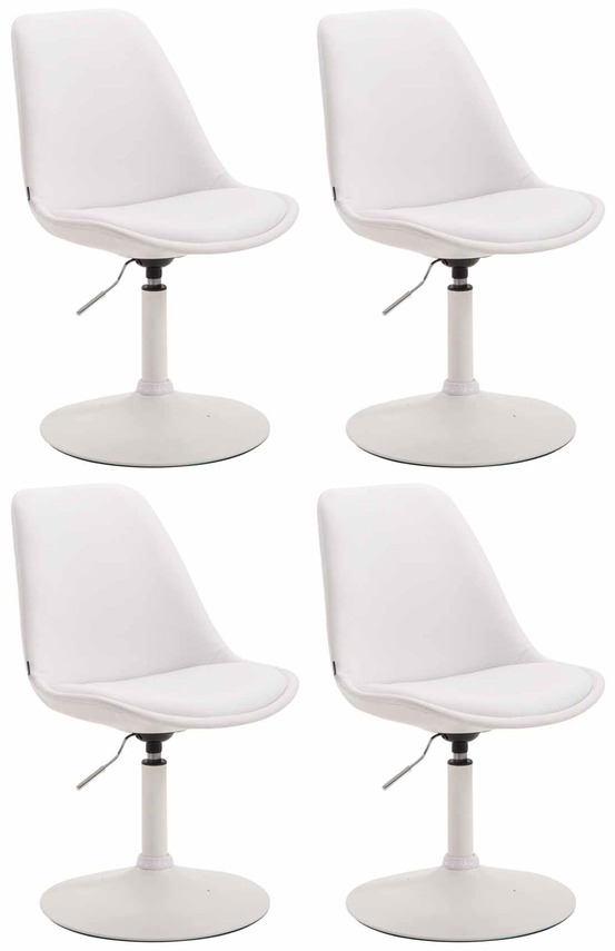 Lot de 4 chaises de salle à manger maverick w en simili cuir