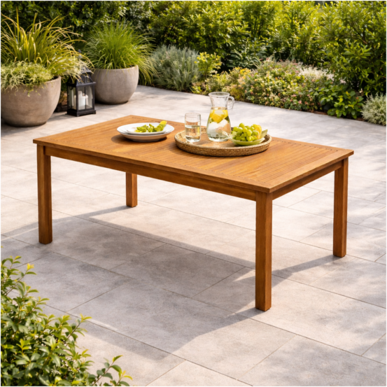 Table de jardin en teck massif 200 frida