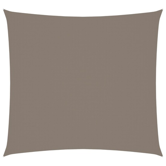 Voile toile d'ombrage parasol tissu oxford carré 4 x 4 m taupe