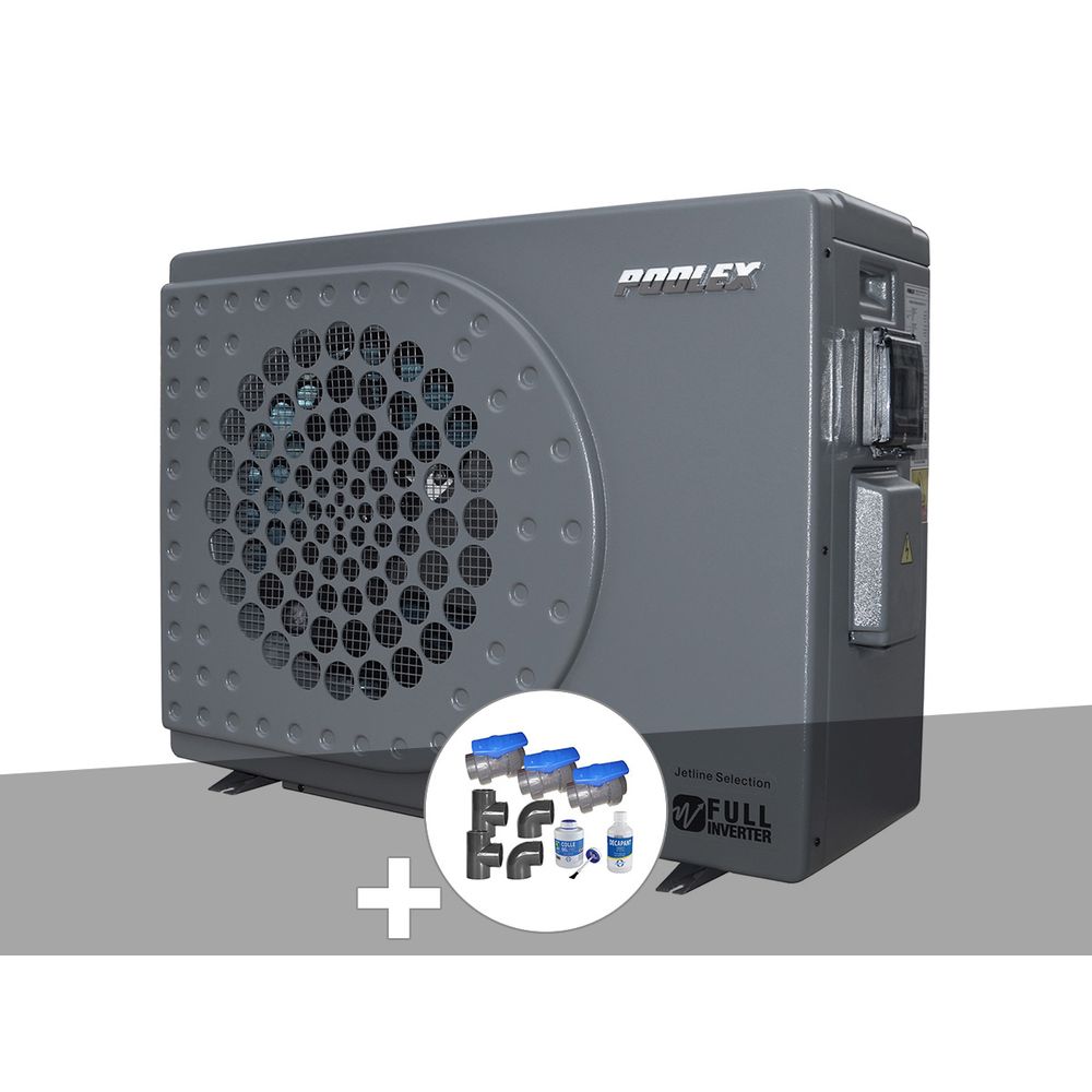 Pompe à chaleur 20,10 kw jetline selection full inverter wifi 210t + kit by-pas