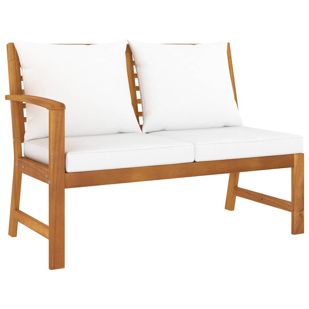 Banc de jardin 114,5 cm avec coussin