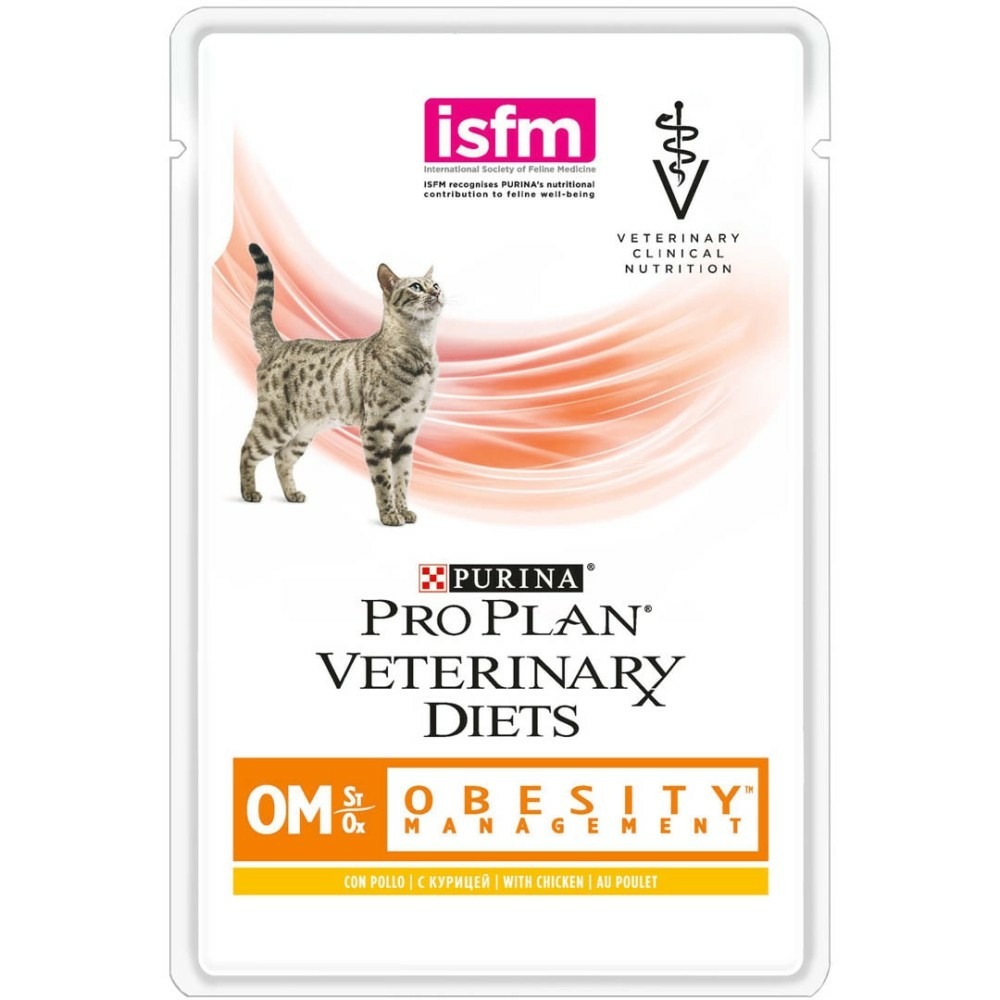 Patee chat veterinary diets om st/ox obesity management (sachet) - proplan 10*85 g