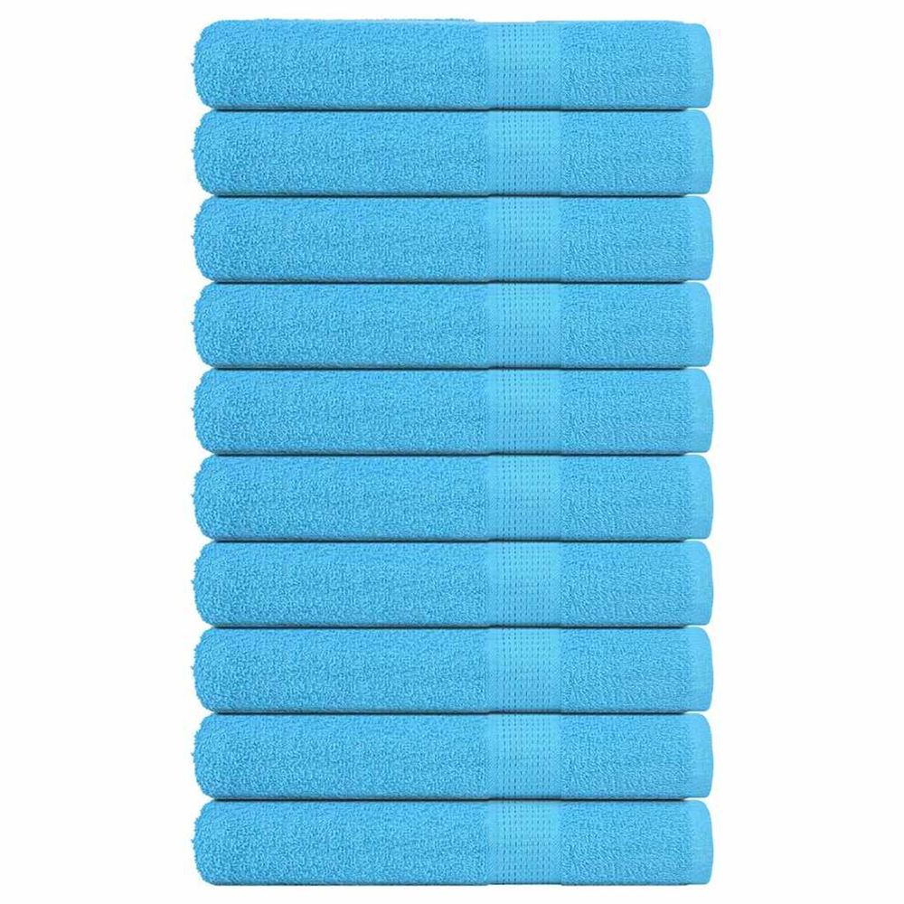 Serviettes de sauna frogn 10pcs turquoise 80x200cm 360 g/m²