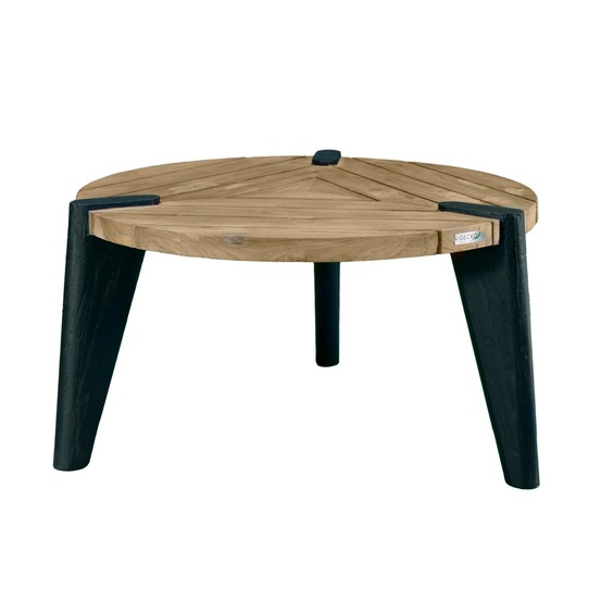 Table basse en teck recyclé 80 cm, carmen