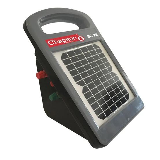Poste électrificateur solaire sc25 tension 6200 v accu intégré