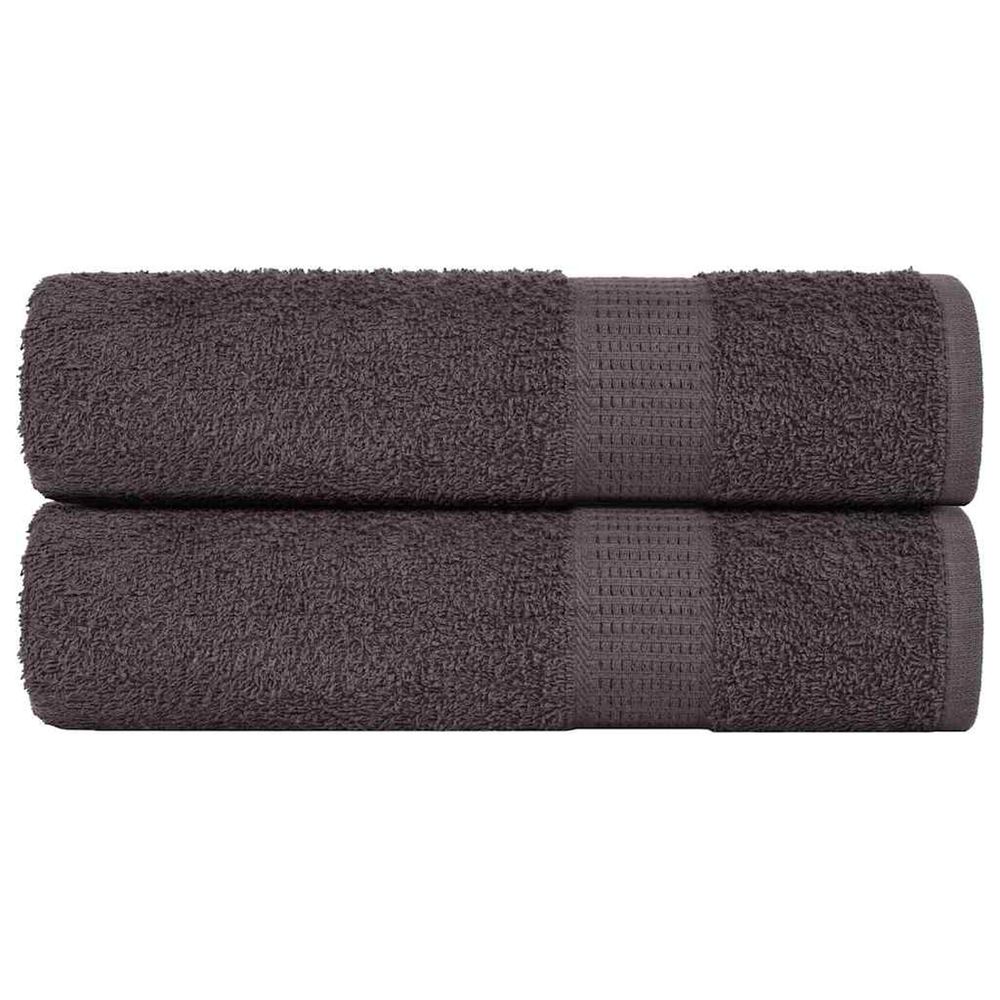 Serviettes de bain frogn 2 pcs anthracite 100x150 cm 360 g/m²