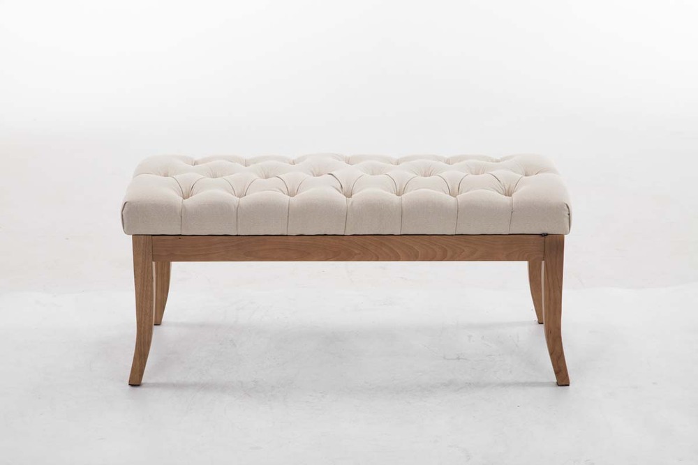 Banc ramses tissu antique-clair 100