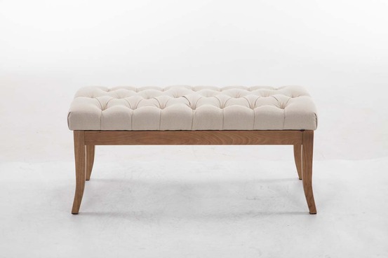 Banc ramses tissu antique-clair 100