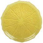 Assiette de presentation jaune 34cm - citron par boite de - 6