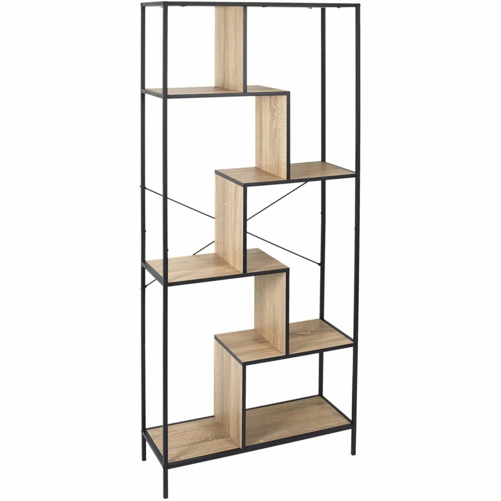 Etagère en bois et métal edison 80 x 30 x 180 cm