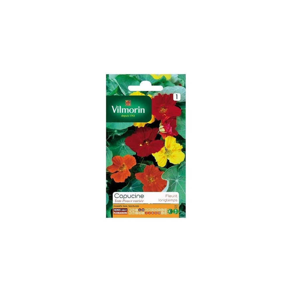 Sachet graines capucine tom pouce variée